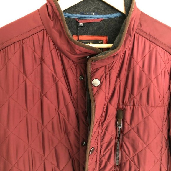 Paul&Shark Yachting Men's Brick Color Quilted Coat - Picture 2 of 12